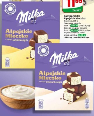 Bombonierka Alpejskie Mleczko śmietankowe promocja w Dino