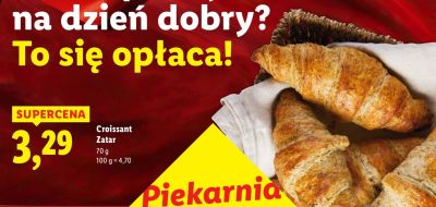 Croissant Zatar promocja w Lidl