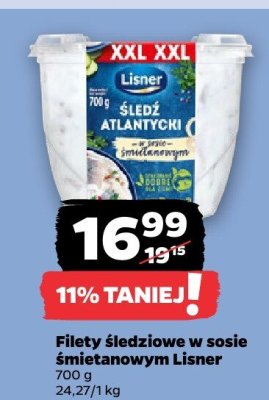 Filety 艣ledziowe w sosie 艣mietanowym Marinero promocja w Netto
