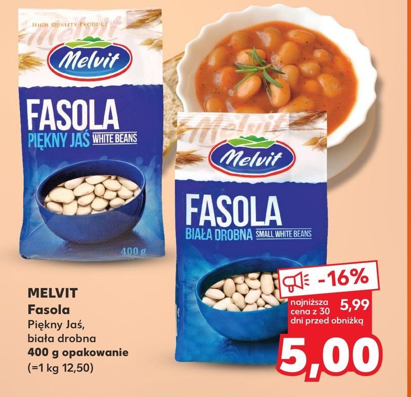 Fasola biała drobna Melvit promocja w Kaufland