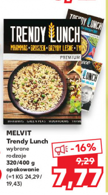 Mieszanka greece pęczak + papryka + oliwki + bakłażan Melvit trendy lunch promocja