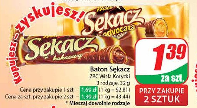 Sękacz kakaowy Wisła promocja