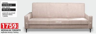 Wersalka TORONTO promocja w Merkury Market