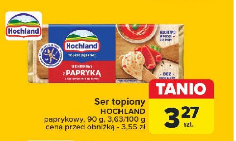 Ser kremowy z papryką Hochland promocja