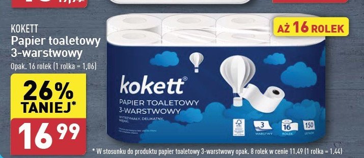 Papier toaletowy Kokett promocja