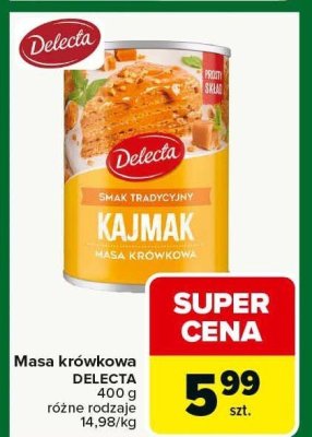 Masa krówkowa DELECTA promocja w Carrefour