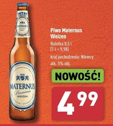 Piwo Maternus weizen promocja