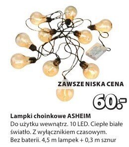 Lampki choinkowe ASHEIM promocja w Jysk