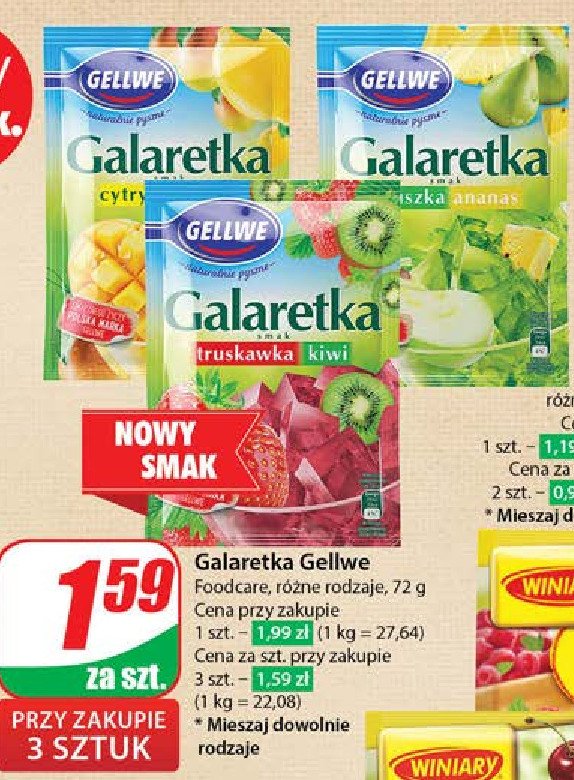 Galaretka cytryna mango Gellwe promocja