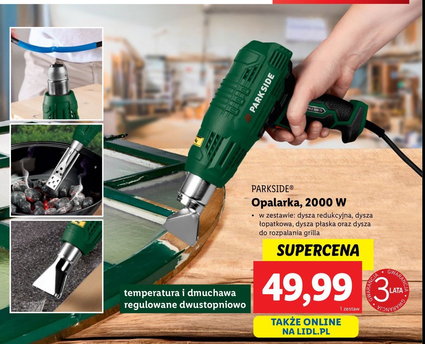 Opalarka 2000 w Parkside promocja w Lidl