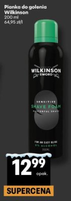 Pianka do golenia Wilkinson Sensitive promocja w Delikatesy Centrum