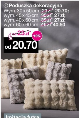 Poduszka dekoracyjna promocja w Woolworth