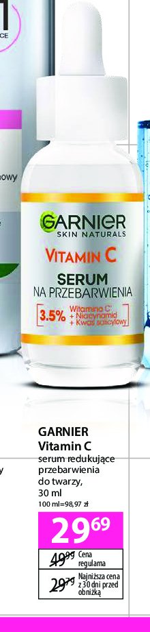 Serum na przebarwienia Garnier vitamin c promocja