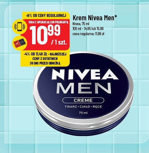 Krem do twarzy i ciała Nivea promocja