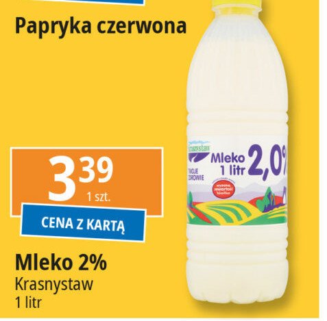 Mleko 2% Krasnystaw promocja