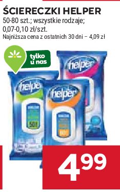 Chusteczki nawil偶ane HELPER promocja