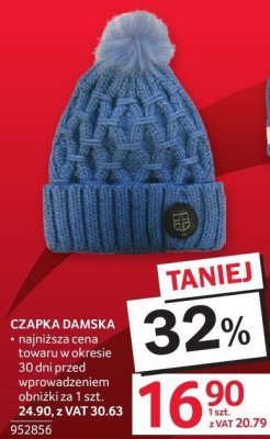 Czapka damska promocja w Selgros