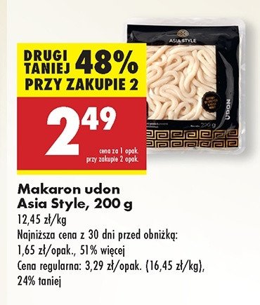 Makaron udon Asia style promocja