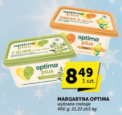Margaryna Optima wybrane rodzaje promocja w ABC
