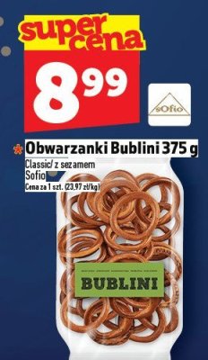 Obwarzanki Bublini 375 g promocja w TOPAZ