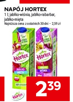 Napój jabłko-rabarbar Hortex promocja