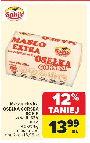 Masło osełka górska Sobik promocja