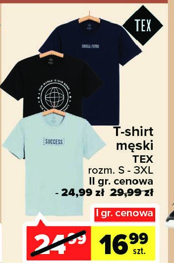 T-shirt męski z nadrukiem s-3xl gr. ii Tex promocja