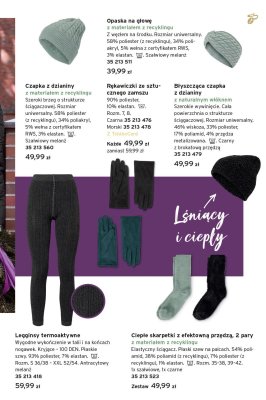 Legginsy termoaktywne antracytowy melanż promocja w Tchibo