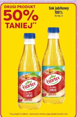 Sok jab艂kowy 100% Hortex promocja w POLOmarket