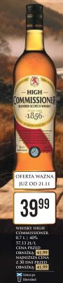 Whisky HIGH COMMISSIONER 0,7 L promocja w Dino
