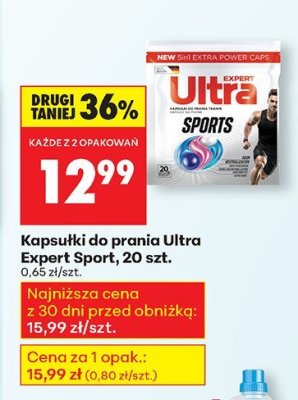 Kapsułki do prania Ultra Expert Sport, 20 szt. promocja w Biedronka
