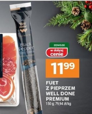 Fuet z pieprzem Well Done Premium promocja w Stokrotka