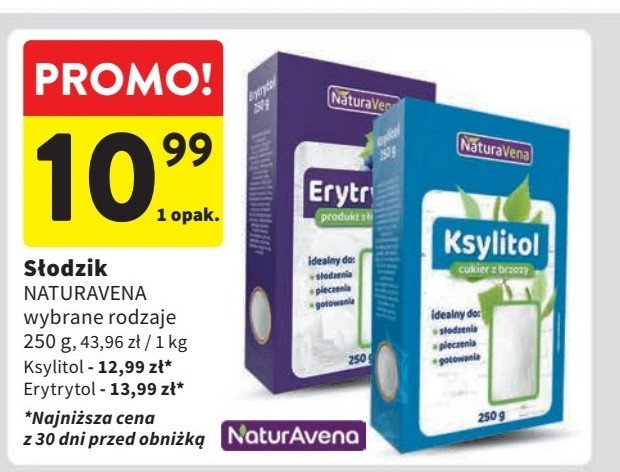 Ksylitol Naturavena promocja w Intermarche