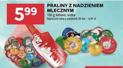 Praliny z nadzieniem mlecznym promocja w Stokrotka