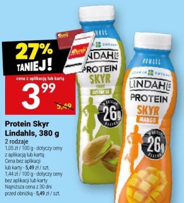 Protein Skyr Lindahls, 380 g promocja w Twój Market