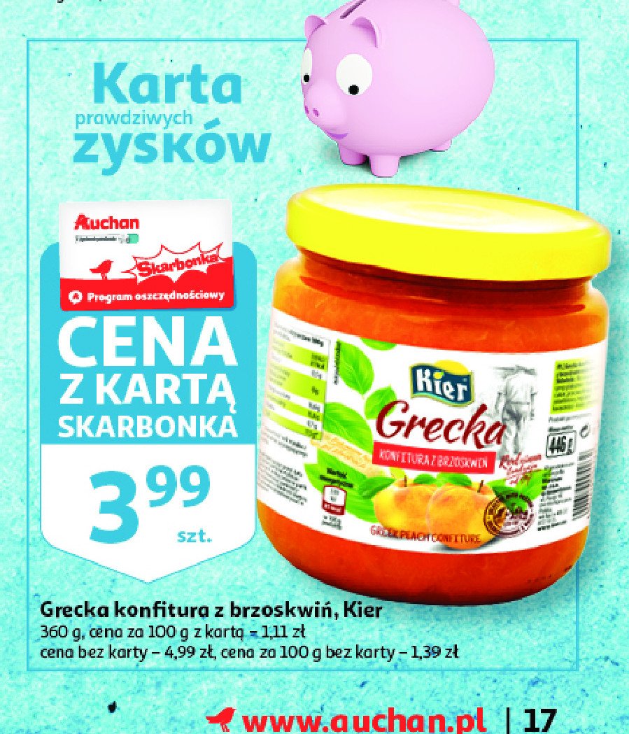 Konfitura grecka z brzoskwi艅 Kier marimax promocja