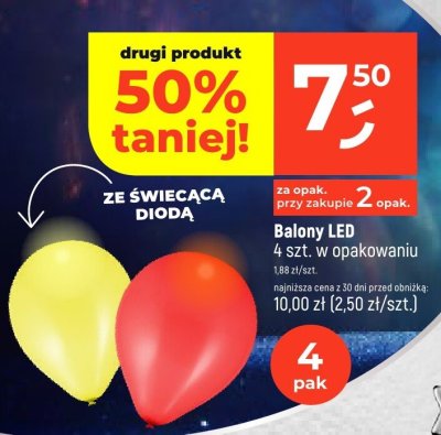 Balony LED promocja w Dealz