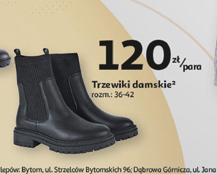 Trzewiki damskie rozm. 36-42 Auchan promocja