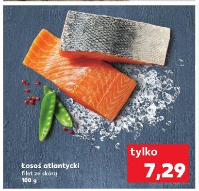 Łosoś atlantycki filet ze skórą promocja w Kaufland