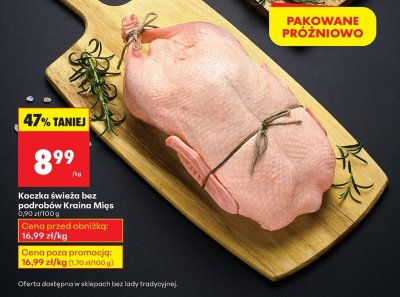 Kaczka świeża bez podrobów Kraina Mięs promocja w Biedronka