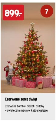 Choinka Czerwone serce świąt promocja w Jula