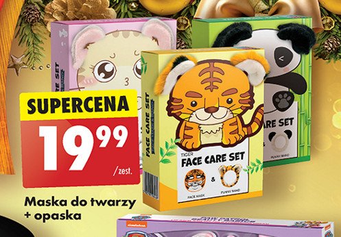 Maska do twarzy panda + opaska do włosów promocja