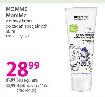 Krem zimowy ochronny Momme mother natural care promocja w Hebe