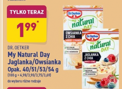 Jaglanka z chia owoce le艣ne Dr. oetker my natural day promocja