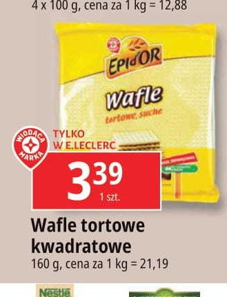 Wafle tortowe suche Wiodąca marka epid'or promocja