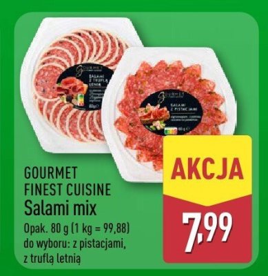 Salami mix z pistacjami Gourmet Finest Cuisine promocja w Aldi