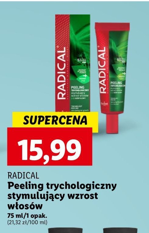 Peeling trychologiczny Radical promocja