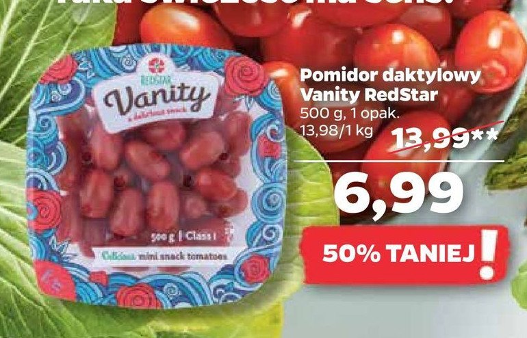 Pomidory daktylowe Redstar vanity promocje