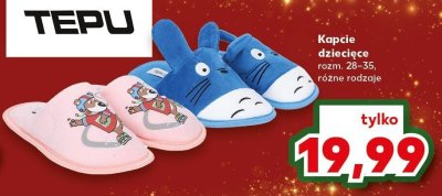 Kapcie dziecięce  promocja w Kaufland