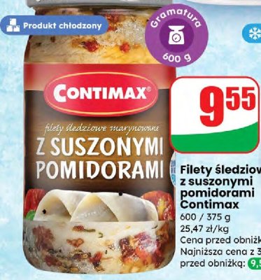 Filety śledziowe z suszonymi pomidorami Lisner promocja w Dino